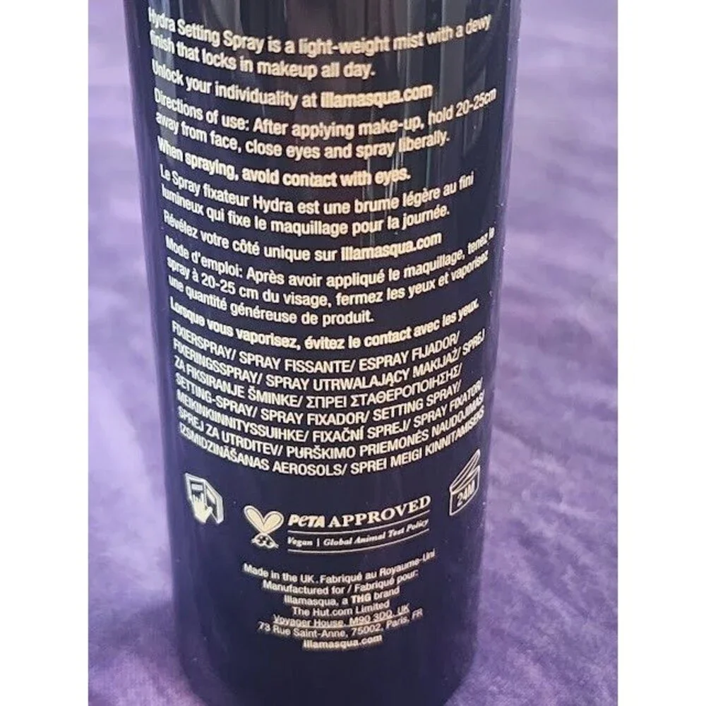 ILLAMASQUA Hydra Face Makeup All Day Setting Spray Facial Finishing Mist Dewy
